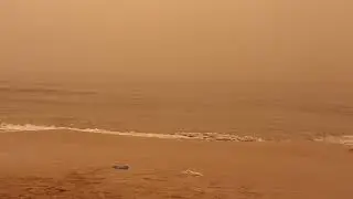 Ain El Turck #Oran #Algérie vent de sable ( Une vue réelle sans effets ) 05 février 2021