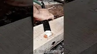 Work tool wood hole repair with wooden dowel for furniture fixing