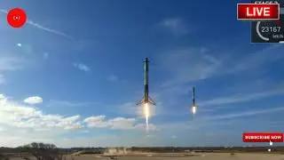 SpaceX Falcon Heavy Rocket Reentry and Landing SUCCESS!