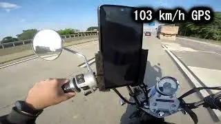 TOP SPEED DA MINHA HORIZON 150 NA RETA