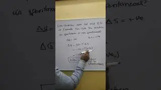 Gibb's Free Energy favorable conditions #gibbsfreeenergy #entropy  #enthalpy #chemicalequilibrium