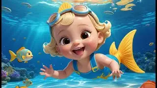 Happy Fish Swim Swim Shine | Fun Underwater Song for Kids | Cheerful Adventure Rhyme