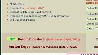 SET January 2022 - Result Published