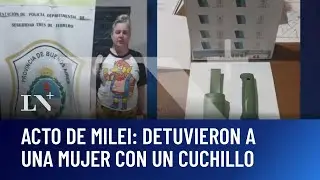 Detuvieron a una mujer con un cuchillo cerca del acto de Milei en Tres de Febrero