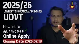 University of Vocational Technology  2025/26  intake  Online apply | UoVT
