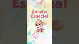 Convite Animado Patrulha Canina