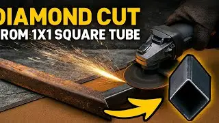 DIAMOND CUT DIY  Transform 1x1 Square Tube into Geometric Steel Art