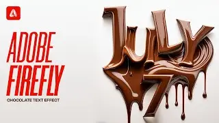 Adobe Firefly Ai Chocolate text effect