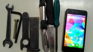 Micromax Canvas Spark Screen Scratch testing