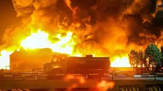 Huge fire at Tehran military facility