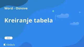 9. Kreiranje tabela u Word-u