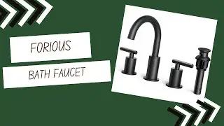 FORIOUS Matte Black Bathroom Faucet 3 Hole Review