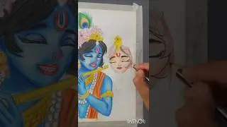 Radha krishana drawing|Is complete#shorts #art#viral