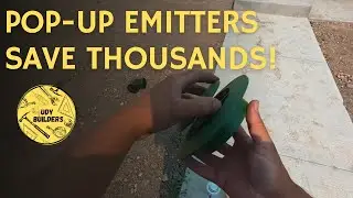 How to install pop-up emitter for downspout #SprinklerInstall #HomeImprovement #Hacks @udybuilders