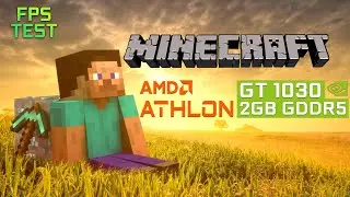 Minecraft - Релакс ФПС ТЕСТ GT 1030 2GB + ATHLON X4 970  в майнкрафт (FPS TEST 1080p)