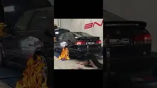 SAAB B204 CRAZY FLAMES EXHAUST SOUND
