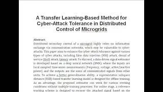 A Transfer Learning Based Method for Cyber Attack Tolerance in Distributed Control of Microgrids