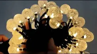 Outdoor Fairy LED Bubble Crystal Ball Christmas Decorative Lighting Ball Fairy String Light