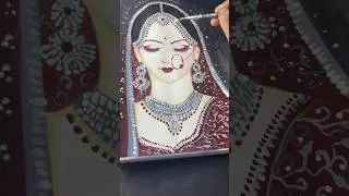 Beautiful bride girl drawing 🤎🤍#art #trending#drawing#shorts