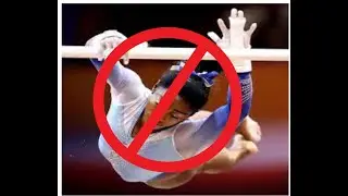 Simone Biles's bar routine but there's no Simone.