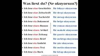 Was liest du? Ne okuyorsun? Deutsch-T&uuml;rkisch