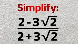 Calculator Is NOT Allowed! Can You Simplify This Radical Expression? | Conjugate Of Surds - SAT Math