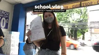 VLOG &bull; Student mode on: Clearance 📝 +  Research Book bind 📘 | Cathrina Garcia