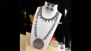Oxidized jewellery set
