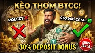 Акция BTCC Exchange Bonus | Получите бесплатные часы Rolex (30 000 долларов наличными) + 30% бону...