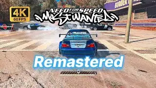 NFS Most Wanted Remastered | BMW M3 GTR Legendary Gameplay (Ultra Cops Chase) #bmwm3gtr