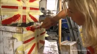 Magazin vintage - Making Of - Cutii British Flag / Union Jack