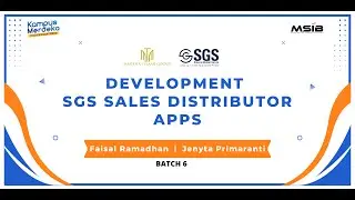SGS Sales Distributor Apps - Faisal Ramadhan | Jenyta Primaranti MSIB Martha Tilaar Group Batch 6
