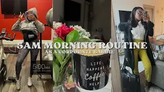 5 AM Morning Routine before my 9-5 | night preparation, gym, prayer, getting ready for work & MORE