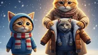 An Adorable Kitten and His Cat Mom Changed a Poor Kitten&rsquo;s Life | Cat Story for Kids #cutecat  #cats