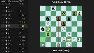 Защита-Нимцовича-Классика: Bela Toth (2375) vs Pal C Benko (2470)