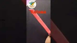 paper katana craft | craftive papers #shorts #viral #craftive paper #flying papers #cat