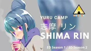 Yuru Camp ED 1 + ED2 + Drawing! Haru no Tonari / Fuyu Biyori - Eri Sasaki | 佐々木恵梨 - ふゆびより / はるのとなり
