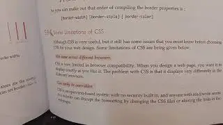 Limitations of CSS