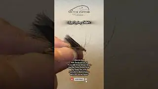 Egg-Laying Caddis Fly Tying Tutorial Short | CDC & Hen Wing Caddis Pattern for Trout