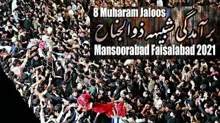 8 Muharam Jaloos Baramdagi Qama Zani - Shabeeh-E-Zuljanah Baramadgi - Mansoorabad Faisalabad - 2021