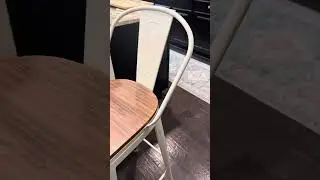 Andeworld Farmhouse Bar Stools 🤍 | White & Wood Rustic Kitchen Seating Review