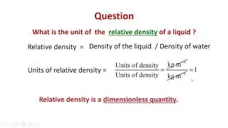 Teaching Video:  What is a Dimensionless Quantity?