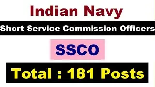 Indian Navy Short Service Commission Officers SSCO Online Form 2021