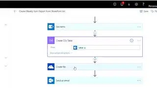 How to Generate Weekly Items Report From Sharepoint lists using Microsoft Flow Power Automate
