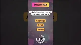 Holes That Hold #riddles #riddle #brainteaser #quiz #shorts #fyp #algorithm #mystery #fun #game