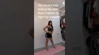 If your hips are tight, you might want to do some hip circles #shorts #hipcircles