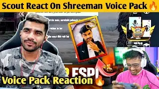 Scout react on shreeman legend voice pack 🔥 | Voice pack reaction