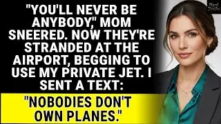 My Family Called Me A Nobody—Until They Needed My Private Jet