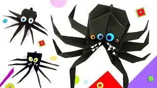 How to make a jumping origami spider - tutorial