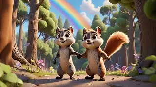 Seven Flying Squirrels Touch the Clouds | Fun Sky Adventure Rhyme for Kids | Flying Animal Song